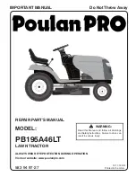 Предварительный просмотр 1 страницы Poulan Pro 96042014701 Manual