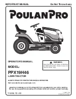 Preview for 1 page of Poulan Pro 960420209 Operator'S Manual