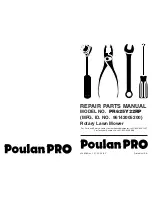 Poulan Pro 96142005200 Repair Parts Manual preview