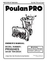 Poulan Pro 96192001604 Owner'S Manual preview