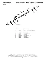 Предварительный просмотр 48 страницы Poulan Pro 96194000504 Owner'S Manual