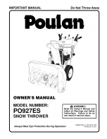 Poulan Pro 961970004 Owner'S Manual preview