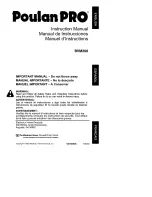 Poulan Pro BVM200 Instruction Manual предпросмотр