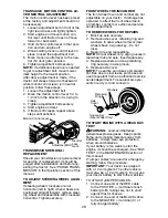 Предварительный просмотр 29 страницы Poulan Pro CO24H48STA Owner'S Manual