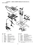 Предварительный просмотр 12 страницы Poulan Pro DB24H42YT Illustrated Parts List