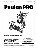 Poulan Pro f-407886.indd (French) Manuel D'Utilisation предпросмотр