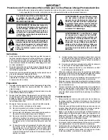 Предварительный просмотр 2 страницы Poulan Pro f-407886.indd (French) Manuel D'Utilisation