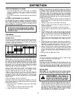 Предварительный просмотр 15 страницы Poulan Pro f-407886.indd (French) Manuel D'Utilisation