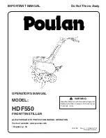 Poulan Pro HDF550 Operator'S Manual preview