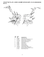 Preview for 7 page of Poulan Pro HDF825X Repair Parts Manual