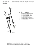 Предварительный просмотр 9 страницы Poulan Pro P14530ES Parts Manual