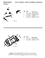 Предварительный просмотр 11 страницы Poulan Pro P14530ES Parts Manual