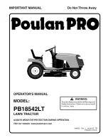 Poulan Pro PB 18542 LT Operator'S Manual preview