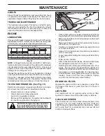 Предварительный просмотр 17 страницы Poulan Pro PB175A46 Operator'S Manual