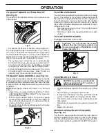 Preview for 12 page of Poulan Pro PB185A42 Operator'S Manual