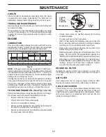 Preview for 17 page of Poulan Pro PB185A42 Operator'S Manual