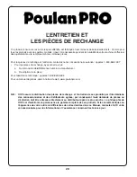 Предварительный просмотр 40 страницы Poulan Pro PB185A46LT Important Manual