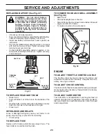 Предварительный просмотр 24 страницы Poulan Pro PB20A42LT Operator'S Manual