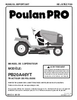 Предварительный просмотр 29 страницы Poulan Pro PB20A46YT Operator'S Manual