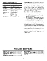 Preview for 4 page of Poulan Pro PB20VA48 Operator'S Manual