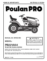 Preview for 33 page of Poulan Pro PB22VA54 Operator'S Manual