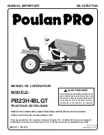 Предварительный просмотр 31 страницы Poulan Pro PB23H48LGT Operator'S Manual