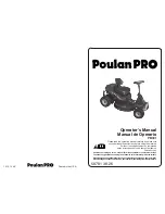 Предварительный просмотр 1 страницы Poulan Pro PB301 Operator'S Manual