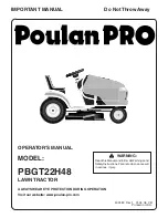 Poulan Pro PBGT22H48 Operator'S Manual preview