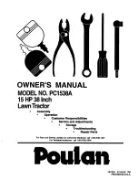 Poulan Pro PC1538A Owner'S Manual предпросмотр