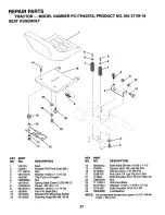 Предварительный просмотр 37 страницы Poulan Pro PC17H42STA Owner'S Manual