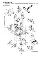 Preview for 42 page of Poulan Pro PD1842STA Owner'S Manual