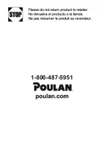 Preview for 36 page of Poulan Pro PL1416 Instruction Manual