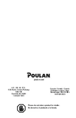 Preview for 40 page of Poulan Pro PL3314 Instruction Manual