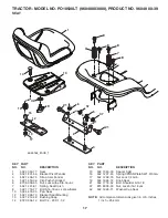 Preview for 17 page of Poulan Pro PO10530LT Repair Parts Manual