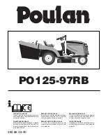 Poulan Pro PO125-97RB Instruction Manual предпросмотр