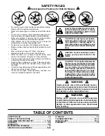 Preview for 3 page of Poulan Pro PO14542C Owner'S Manual