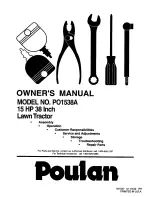 Poulan Pro PO1538A Owner'S Manual preview