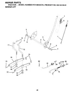 Preview for 40 page of Poulan Pro PO18H42STA Owner'S Manual