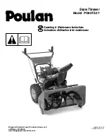 Poulan Pro PO85TE27 Operating & Maintenance Instructions предпросмотр