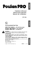 Poulan Pro PP 176 Operator'S Manual preview