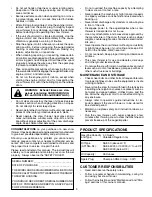 Preview for 3 page of Poulan Pro PP1130ESC Owner'S Manual