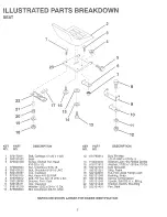 Предварительный просмотр 7 страницы Poulan Pro PP1136 Repair Parts Manual