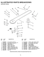 Предварительный просмотр 14 страницы Poulan Pro PP1136 Repair Parts Manual