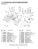 Предварительный просмотр 16 страницы Poulan Pro PP1136 Repair Parts Manual