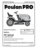 Poulan Pro PP155G42 Operator'S Manual preview