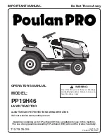 Poulan Pro PP19H46 Operator'S Manual preview