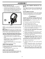 Preview for 6 page of Poulan Pro PP22VA48 Operator'S Manual