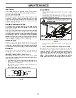 Preview for 21 page of Poulan Pro PP22VA54 Operator'S Manual