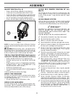 Preview for 6 page of Poulan Pro PP22VH46 Operator'S Manual