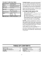 Preview for 4 page of Poulan Pro PP24KA54 Operator'S Manual